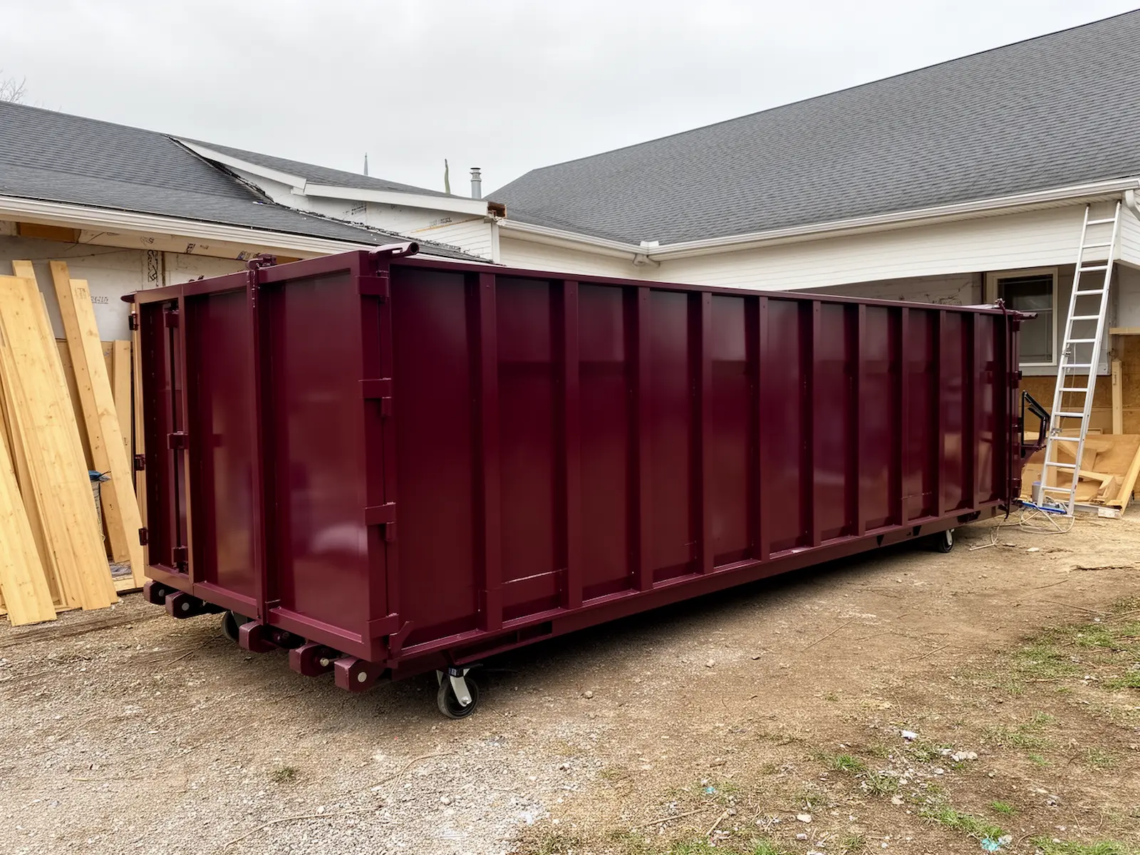 Roll-off dumpster from Bass Pond Dumpster Rental in Arlington Heights, IL